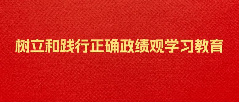 树立和践行正确政绩观学习教育